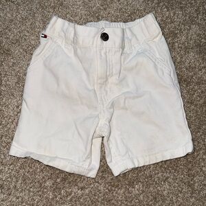 Baby Boy Tommy Hilfiger White Cotton Shorts - 19 Months